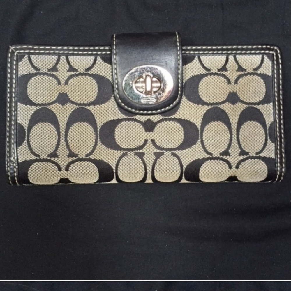 Bundle of COACH 2 wallets,   and wristlet bag